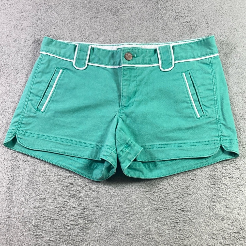 Old Navy Shorts Women Size 16 Green Four Pocket Low Rise